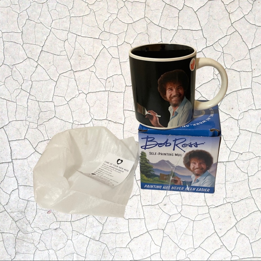 Bob Ross self painting mug. NIB